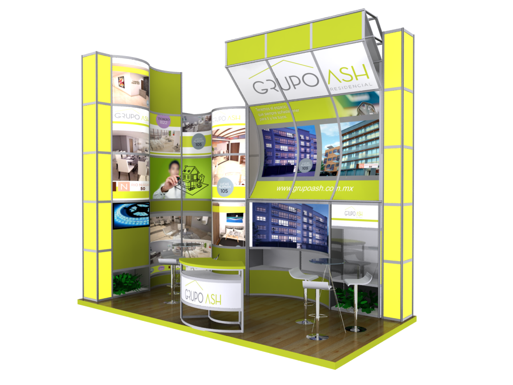 Grupo Ash Stand Sistema 6X3 Esquina – Stands Center