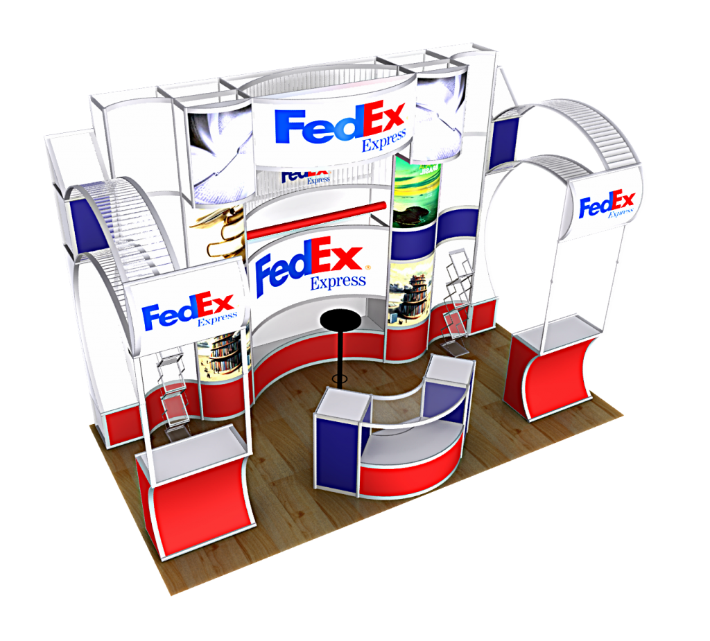Fedex Stand Sistema 6X3 Cabecera – Stands Center