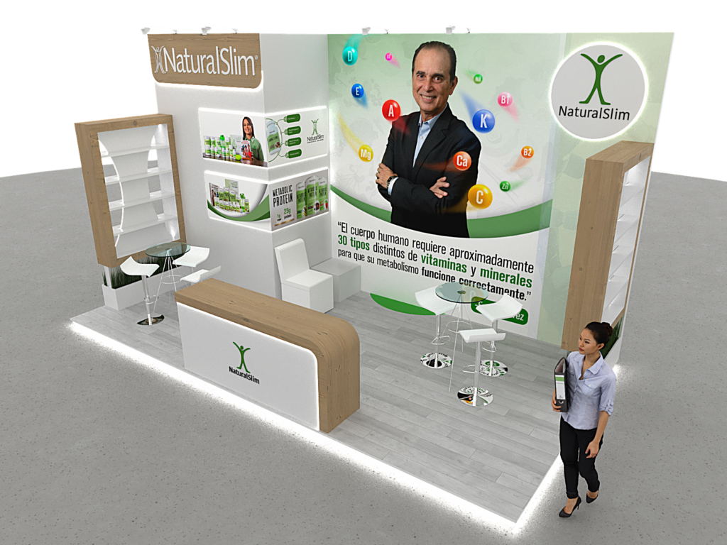Support Stand Custom Natural Slim Stand Custom 6X3 Cabecera – Stands Center